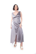 Arriendo de Vestido bicolor gris