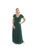 Arriendo de Vestido verde oscuro con manga lycra