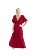 Arriendo de Vestido largo rojo manga angel lycra