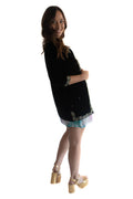 Arriendo de Chaqueta terciopelo marca Tatienne con brillos dorados