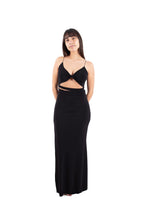 Arriendo de Vestido negro cut out adelante de lycra
