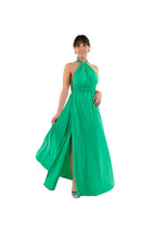 Arriendo de Vestido largo verde cata multiforma de lycra
